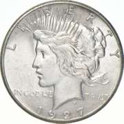 1927 Peace Silver Dollar