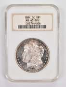 MS65 DPL 1884-CC Morgan Silver Dollar - Graded NGC