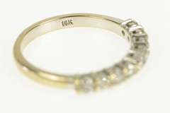 18K White Gold 0.50 Ctw Diamond Classic Wedding Band Ring