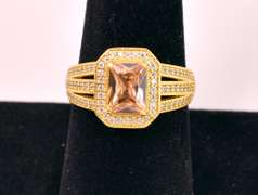 Excellent Vermeil, Sterling Silver Ring