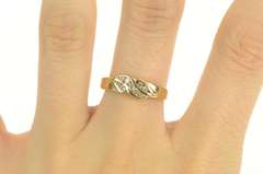 14K Yellow Gold 0.25 Ctw Diamond Wavy Channel Curvy Ring