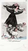 Original hand signed Dali from Goya series