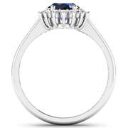 14 Kt White Gold Aquamarine Earrings