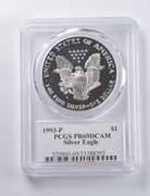 PR69 DCAM 1993-P American Silver Eagle Signed Moy PCGS