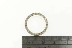 14K Yellow Gold Diamond Circle Round Journey Symbol Pendant