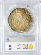 Superb Gem BU 1896P Morgan Incredible Toning Throughout PCGS MS 65!