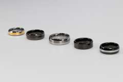 Lot of 5 Tungsten Carbide Rings in Various Sizes