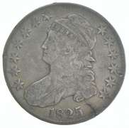 ERROR 1825 Capped Bust Half Dollar Planchet Crack 103