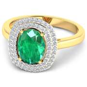 14 Kt White Gold Aquamarine Earrings