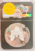 One certified proof, pf70 silver dollar
