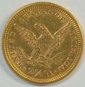 Near Mint 1878 US $2.50 Liberty Gold Piece. Full strike