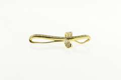 14K Yellow Gold 0.75 Ctw Diamond Cross Faith Symbol Curvy Pendant