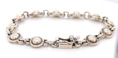Vintage 925 Sterling Silver Fancy Link Bracelet