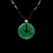 Gorgeous Natural Apple Green Jade Quartz Pendant