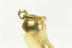 14K Yellow Gold Italian Horn Traditional Protection Charm/Pendant