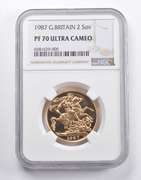 PF70 UCAM 1987 Great Britain 2 Sovereign NGC