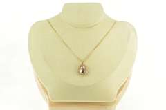 14K Yellow Gold Victorian Domed Scroll Work Vintage Charm/Pendant