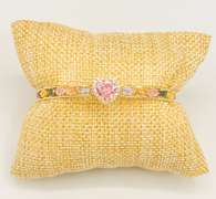 18kt Gold Plated Sterling Silver Gemstone Bangle Bracelet