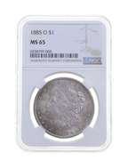 MS65 1885-O Morgan Silver Dollar - Graded NGC