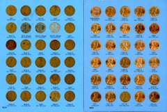 Set of Lincoln Wheat Cents 1941-1998-S in Albums