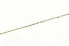 Sterling Silver 0.8mm Square Classic Box Chain Simple Link Necklace