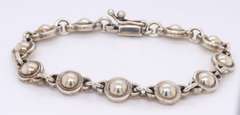 Vintage 925 Sterling Silver Fancy Link Bracelet