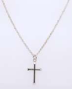 Vintage 925 Sterling Silver Cross Pendant on Chain