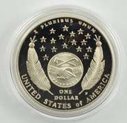 2004-P Lewis & Clark Commemorative Dollar Coin & Pouch Set Box & COA