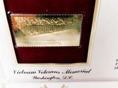 6 1st Day Issues with 22KT Gold Replica Stamps