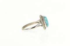 Sterling Silver Oval Turquoise Southwestern Artisan Cabochon Ring