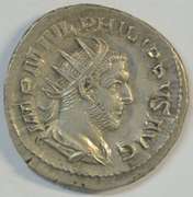Real nice Philip I Roman silver Antoninianus piece, 244-249 AD