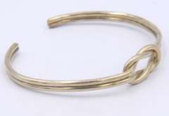 Vintage 925 Sterling Silver Infinity Cuff Bangle