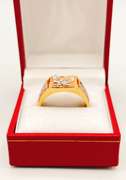14kt Solid Yellow & Rose Gold Men's Ring
