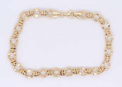 Gorgeous Yellow Gold Fancy Link Bracelet