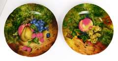 6 Vintage Rochard Limoges Fruit Plates
