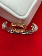 CERTIFIED BRAND NEW  LADIES 18K GOLD AND DIAMOND BAND