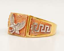 14kt Solid Yellow & Rose Gold Men's Ring