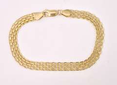 Wonderful Woven Bracelet in 14K Yellow Gold