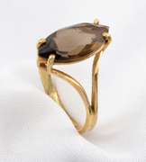 Nice Marquise Smokey Quartz Ring