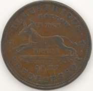 1837 Jackass Turtle Hard Times Token HT-34 R-1