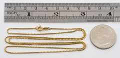 Useful 18k Box Link Necklace
