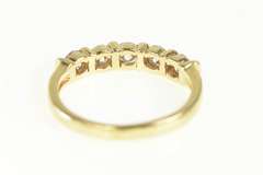 14K Yellow Gold 0.40 Ctw Diamond Classic Wedding Band Ring