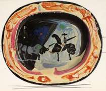 Very rare Picasso offset lithograph in gloss coated from 1948