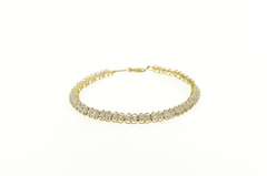 10K Yellow Gold 0.75 Ctw Diamond Classic Vintage Tennis Bracelet