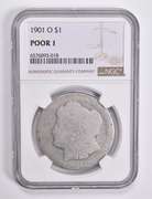 POOR 1 1901-O Morgan Silver Dollar NGC Lowball Low Ball