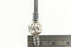 Sterling Silver Pandora Moments Designer Snake Charm Necklace