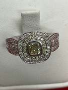 CERTIFIED BRAND NEW LADIES 14K WHITE GOLD AND DIAMOND RING