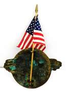 World War II Soldiers Grave Marker & Flag