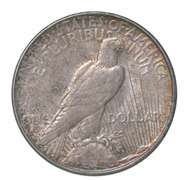 1923 Peace Silver Dollar Rainbow Toned
