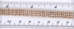 Dazzling Yellow Gold approximate 5.50ctw 4 Row Diamond Bracelet